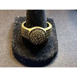 Heidi Daus Belgiusn Crystal Accents Brass Tone Size 12